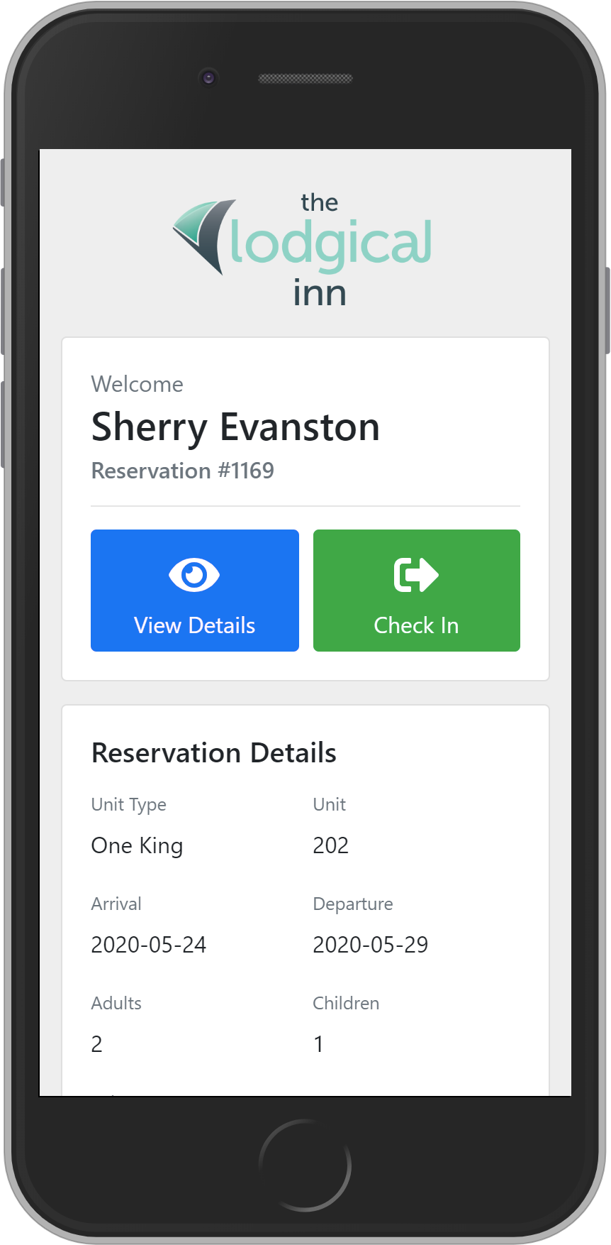 screenshot of Lodgical Solution